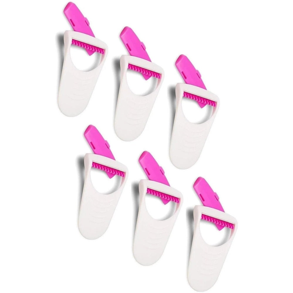 Safit Shave Body Razor Pack of 6 – White & Pink Disposable Razors for Women, Soft Blades Hair Remover for Smooth & Gentle Shaving