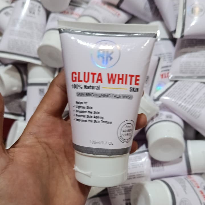 Gluta White Skin Brightening Face Wash 120ml – 100% Natural Formula For Clear, Radiant, And Smooth Skin
