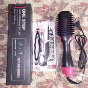 One Step Hair Dryer And Styler Hot Air Brush With Extra Hair Tool Set – Professional Volumizer, Straightener, Curler, And Dryer In One