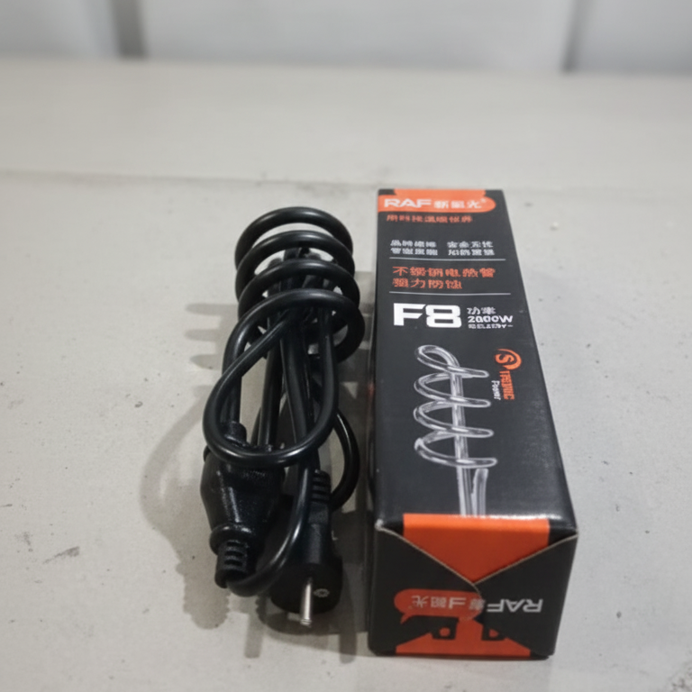 RAF F8 2000W Electric Water Heating Coil – Stainless Steel Immersion Rod | Fast, Safe & Efficient Water Heater For Home Use